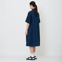 Women Denim Midi Dress - Navy - SW2501028B