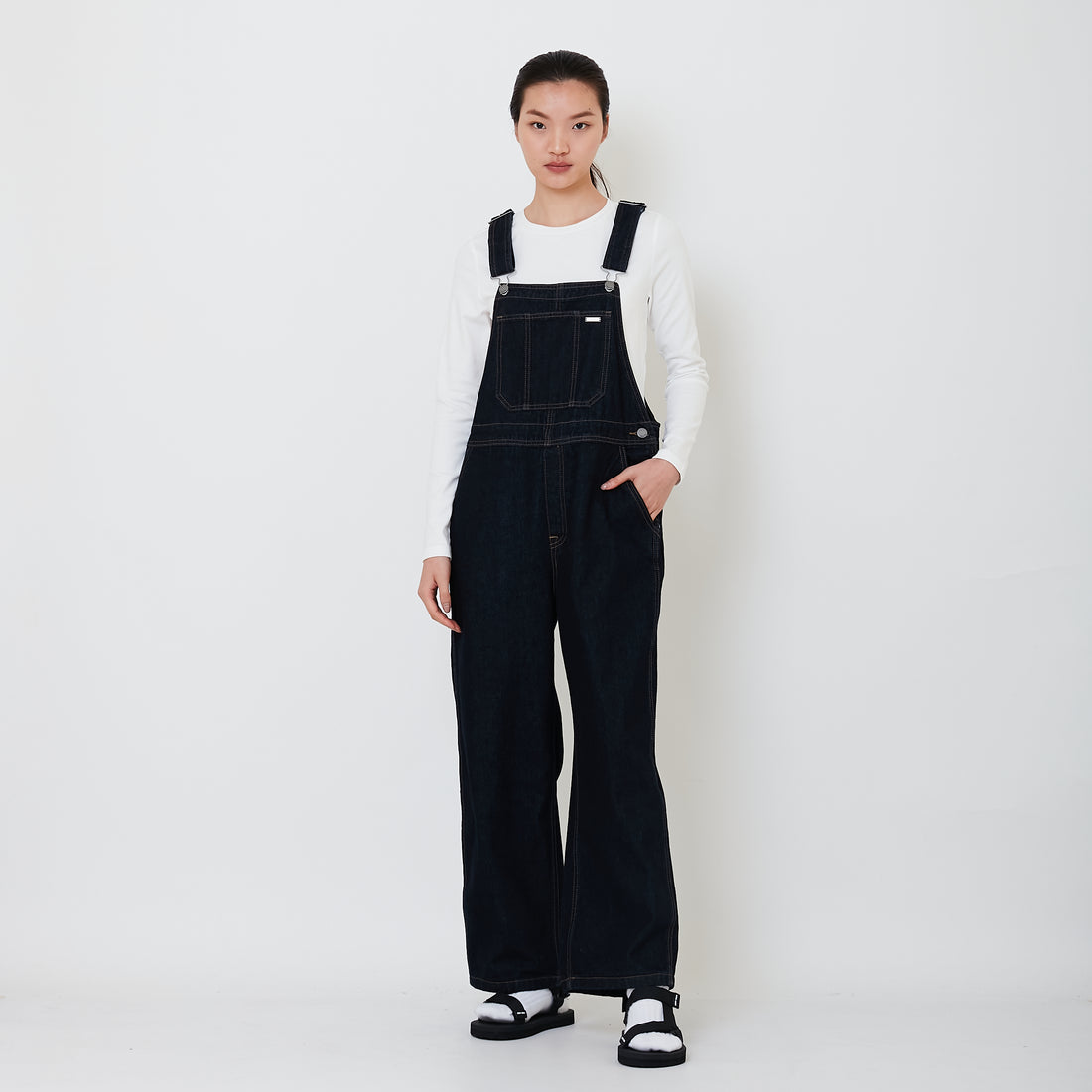 Women Denim Dungaree - Navy - SW2501030A