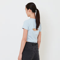 Women Cropped Top - Light Blue - SW2502032B