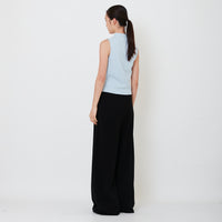 Women Combined Terry Pants - Black - SW2502038B