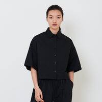 Women Nylon Shirt - Black - SW2502044B