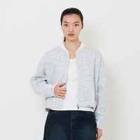 Women Tweed Jacket - Light Blue - SW2502054A