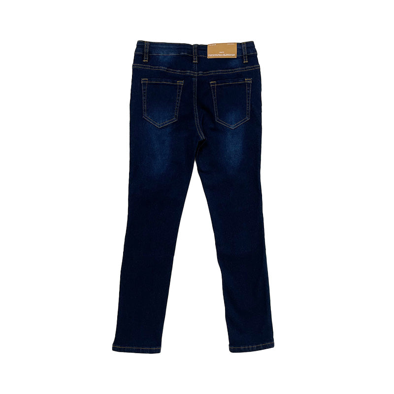 Boy Slim Fit Long Jeans - Dark Blue - SB2204038C