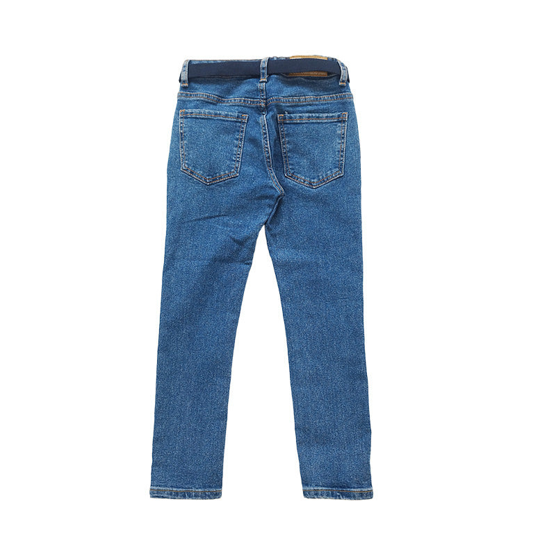 Boy Slim Fit Long Jeans - Blue - SB2301156B