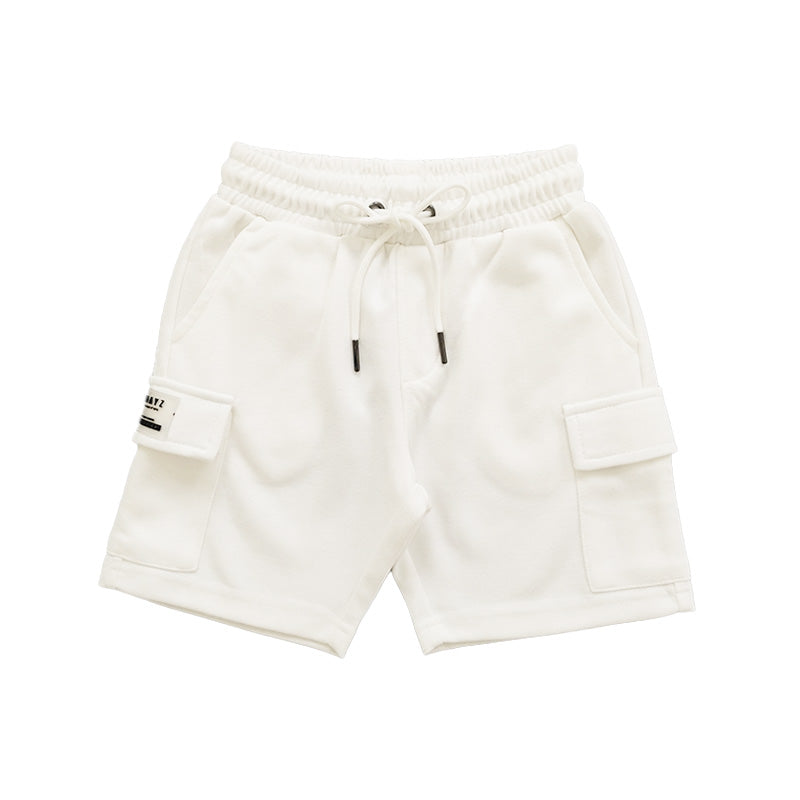 Boy Printed Sweat-Shorts - Off White - SB2302166A