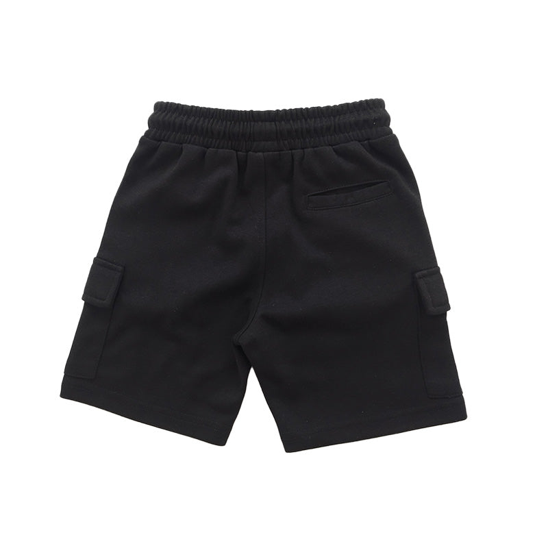 Boy Printed Sweat-Shorts - Black - SB2302166C