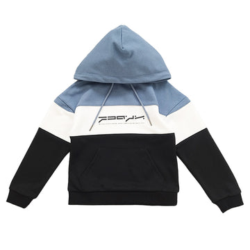 Boy Colour Block Oversized Hoodie - Dusty Blue - SB2302167B