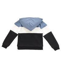 Boy Colour Block Oversized Hoodie - Dusty Blue - SB2302167B