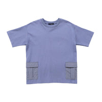 Boy Oversized Combined Top - Dusty Blue - SB2302182C