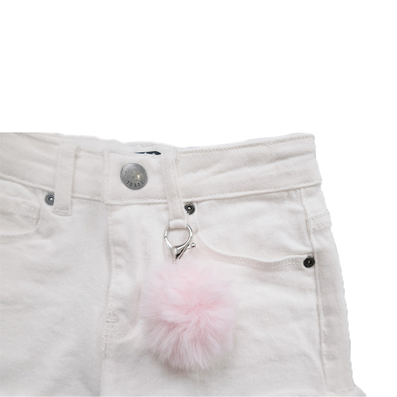 Girl Denim Shorts - White - SG2302042A