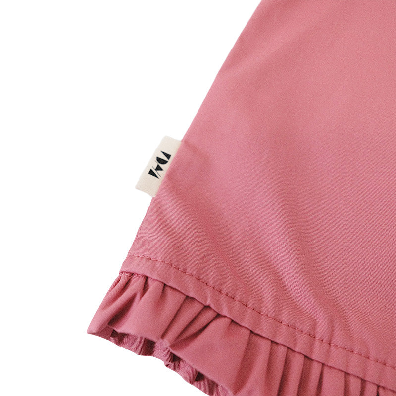 Girl Ruffled Sleeveless Top - Dark Pink - SG2301010A