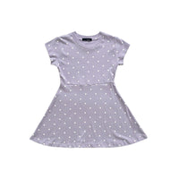 Girl Printed Dress - Light Purple - SG2302021B