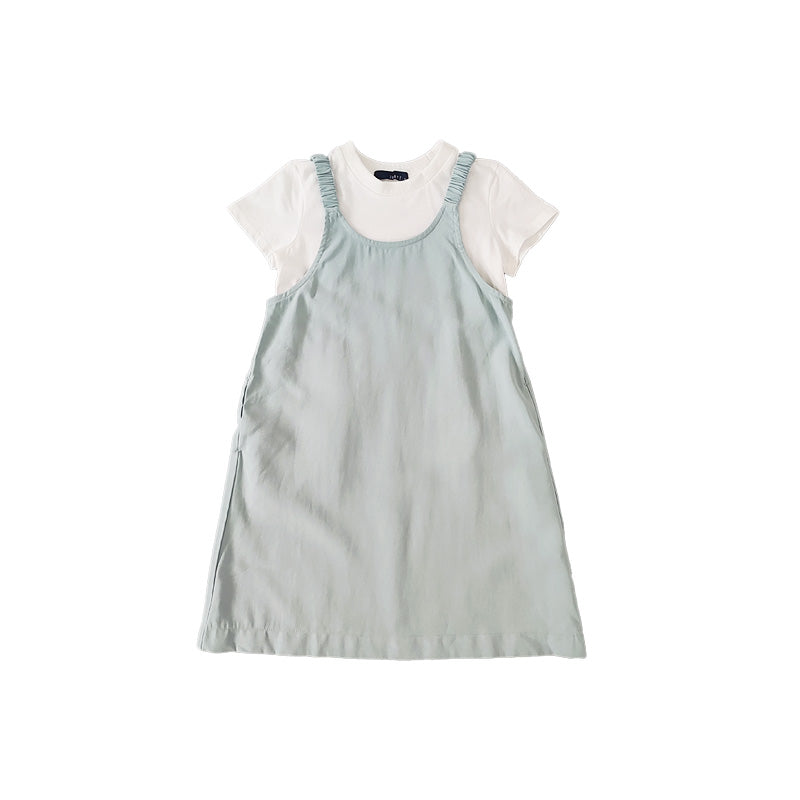 Girl 2 In 1 Dress - Light Blue - SG2307059B