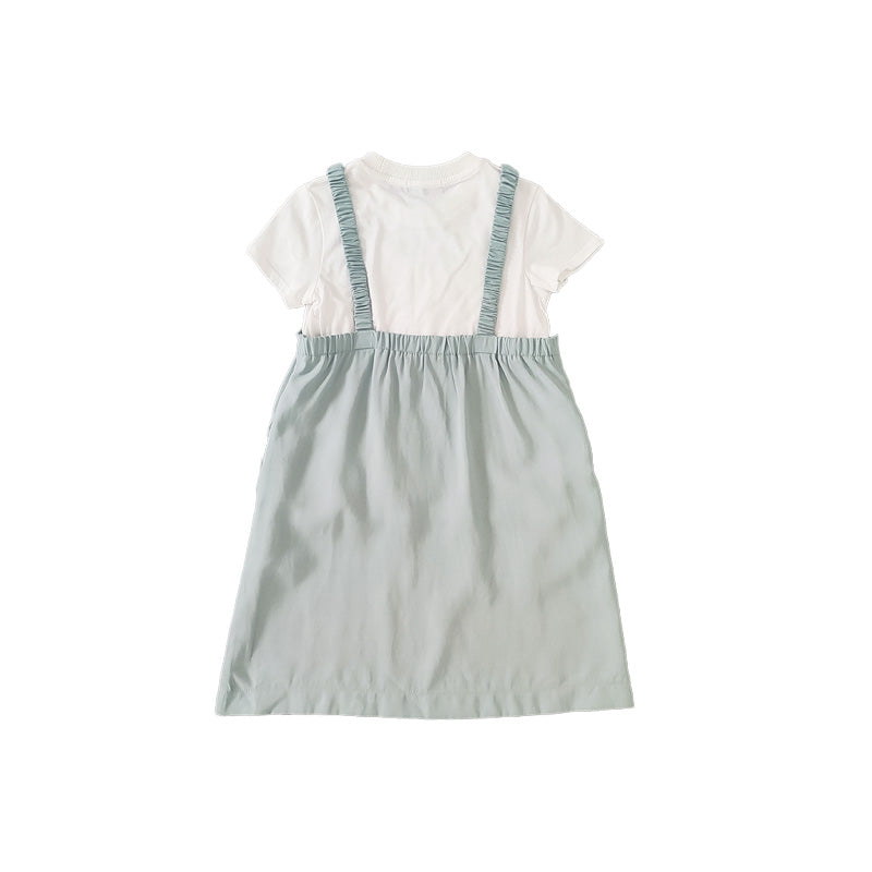 Girl 2 In 1 Dress - Light Blue - SG2307059B