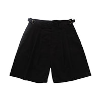 Men Wide Leg Shorts - Black - SM2212167B