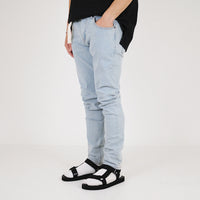 Men Skinny Long Jeans With Belt - Light Blue - SM2303028A