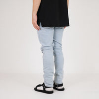 Men Skinny Long Jeans With Belt - Light Blue - SM2303028A