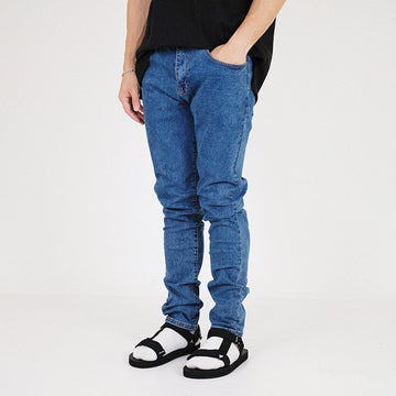 Men Skinny Long Jeans With Belt - Blue - SM2303028B