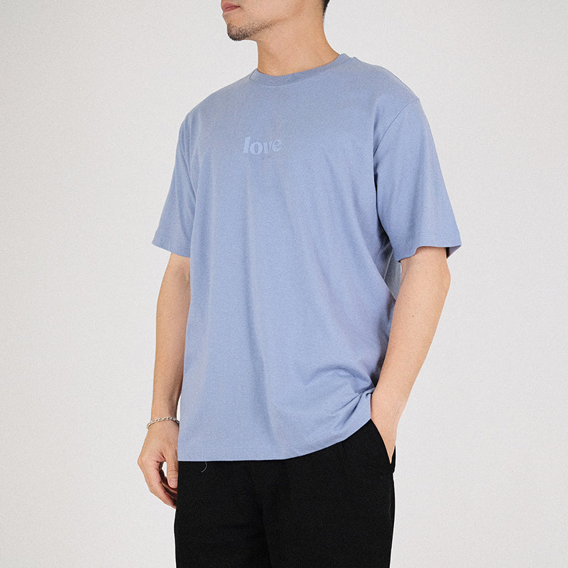 7dayz men graphic tee - dusty blue - sm2305056b