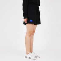 Women Waffle Knit Shorts - Black - SW2204452E