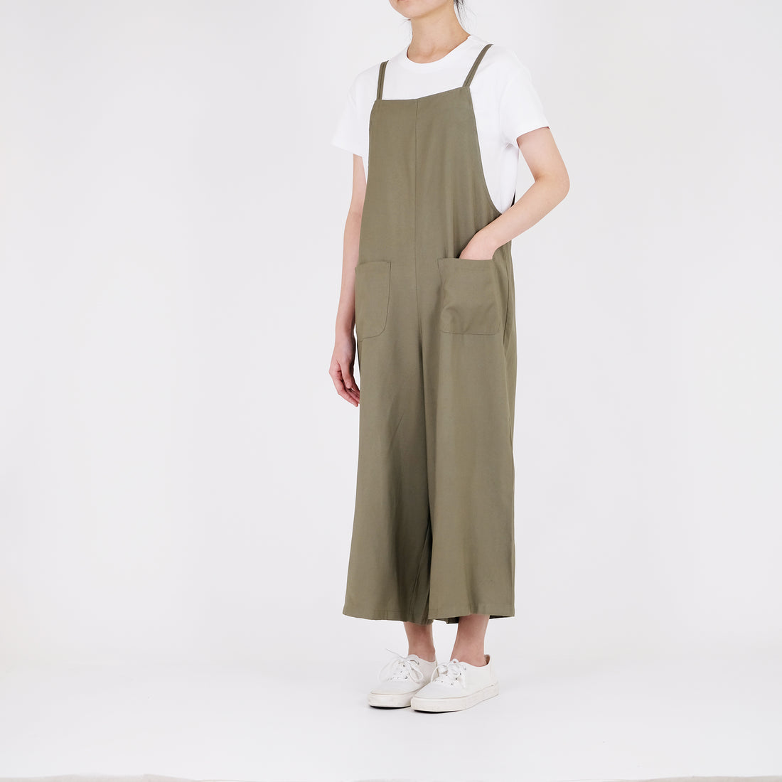 Women Jumpsuit - Army Green - SW2206492A