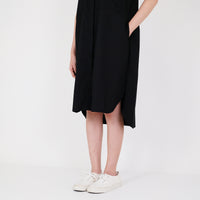 Women Oversized Shirt Dress - Black - SW2206545D