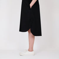 Women Oversized Shirt Dress - Black - SW2206545D