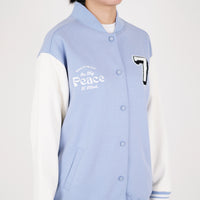 Women Varsity Jacket - Blue - SW2209529Z