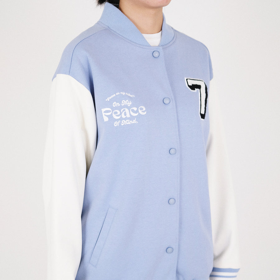 Women Varsity Jacket - Blue - SW2209529Z