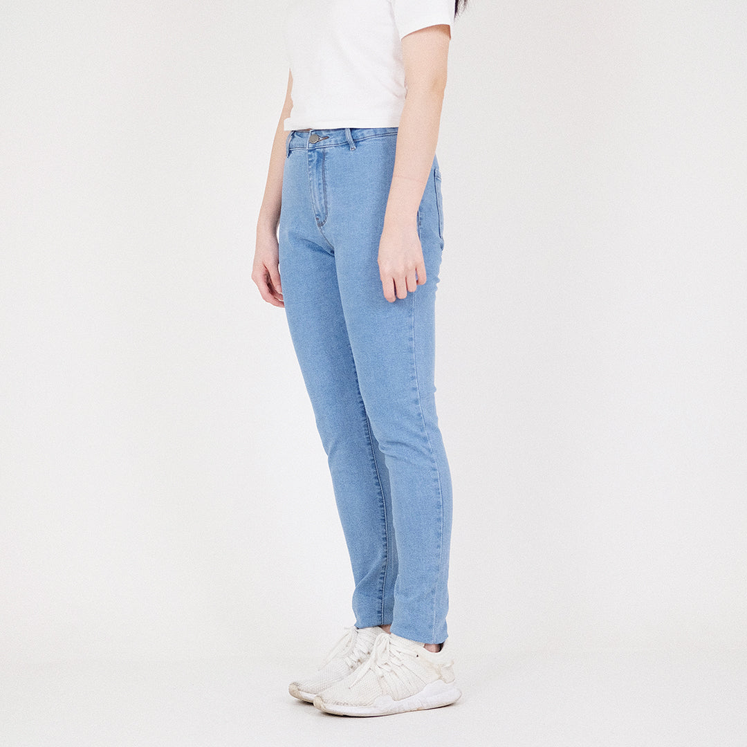 Women Stretch Jeggings - Light Blue - SW2210543C