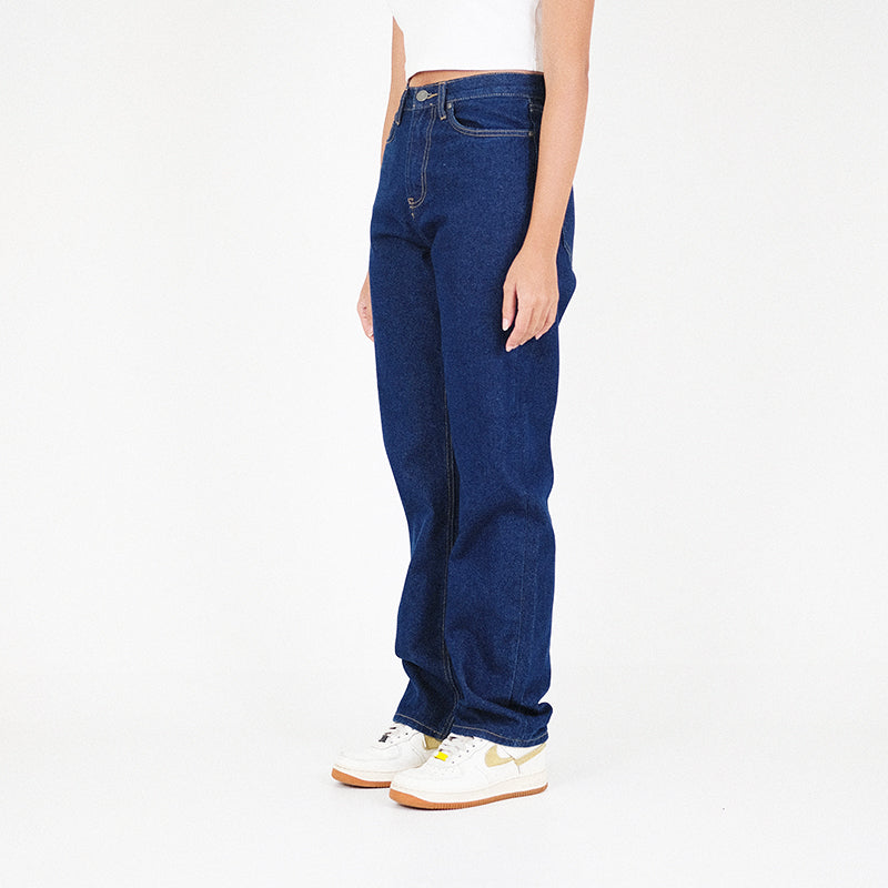 Women High Waisted Jeans - Dark Blue - SW2210544B