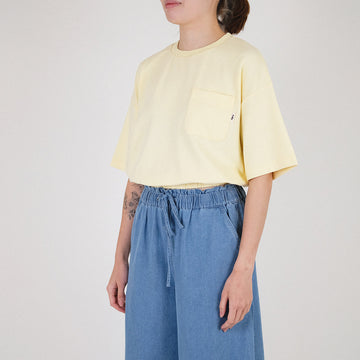 Women Cropped Top - Light Yellow - SW2212572A