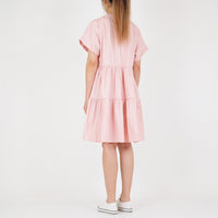 Women Tiered Dress
 - Pink - SW2212579B