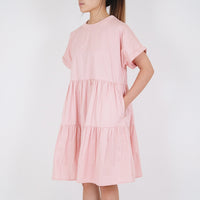 Women Tiered Dress
 - Pink - SW2212579B