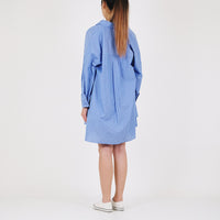 Women Oversized Shirt - Blue - SW2212584A