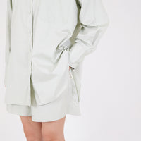 Women Oversized Shirt - Light Green - SW2212584B