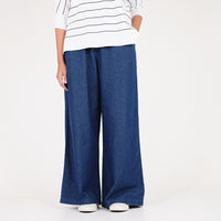 Women Wide Leg Pants - Blue - SW2301023B