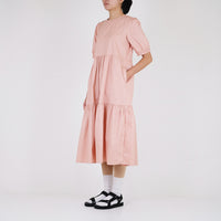 Women Tiered Dress - Pink - SW2302039A